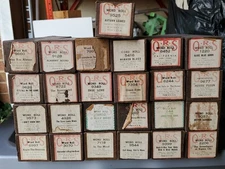 QRS WORD ROLL PIANO PLAYER MUSIC ROLLS LOT OF 25 VINTAGE