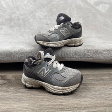 New Balance 2002R Toddler Shoes Size 5C Slate Gray Black Lace Up Breathable