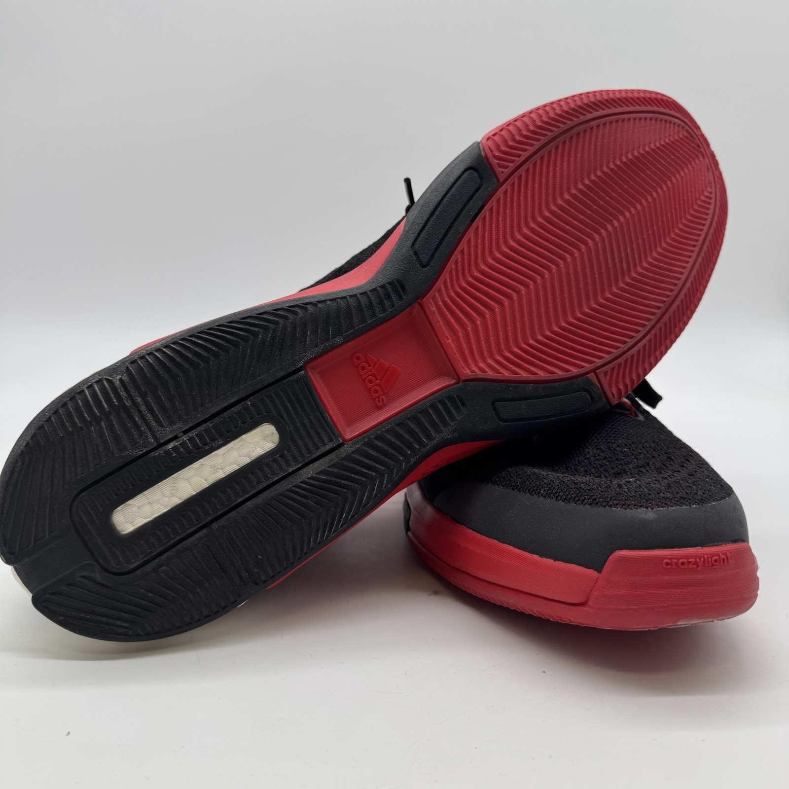 Adidas Crazylight Boost Techfit Basketball Shoes – Black Red – Size 17 US – Used