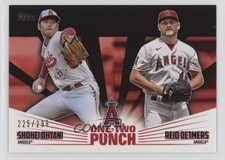 2023 Topps Series 1 One-Two Punch Black 225/299 Shohei Ohtani Reid Detmers 00am