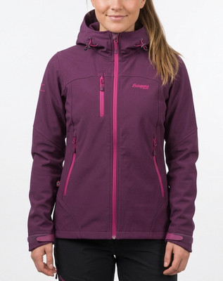 BERGANS OF NORWAY KJERAG LADY Stretch Soft Shell Hooded Jacket Women Size S