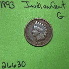 1893 Indian Head Cent / Penny 1c G Good