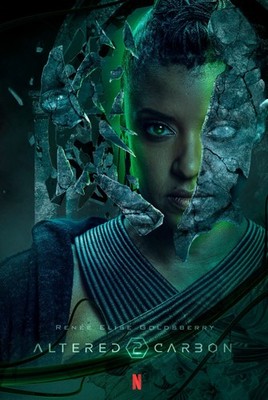 2018 Promo TV Poster Print ''Altered Carbon'' Renee Elise Goldsberry Quellcrist