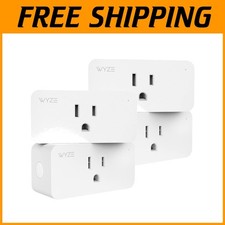 Smart Plug 4-Pack, WiFi, Alexa  Google, No Hub, White