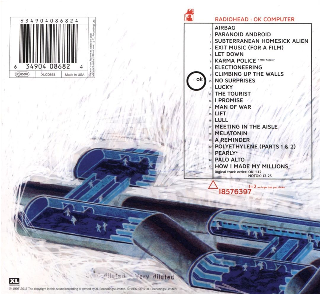 RADIOHEAD - OK COMPUTER: OKNOTOK 1997 2017 [2 CD] NEW CD