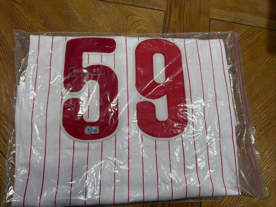 Autographed/Signed Rob Thomson Philadelphia Pinstripe Jersey Beckett BAS COA - Image 2 of 4