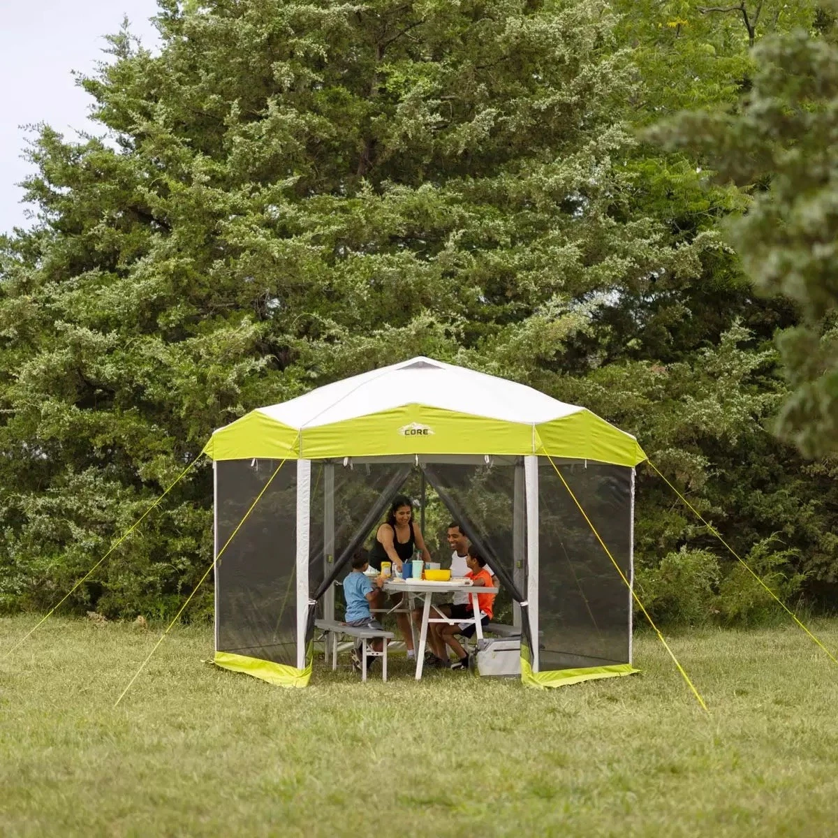 CORE Mesh Screen House 12x10ft Camping Gazebo Canopy Shelter Tent Outdoor Popup