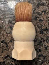 Vintage EVER-READY Shaving Brush Ivory Colored Handle 100 Sterilized USA