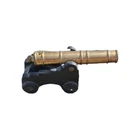 Vintage Fort Ticonderoga Brass & Cast Iron Cannon Mini 3”