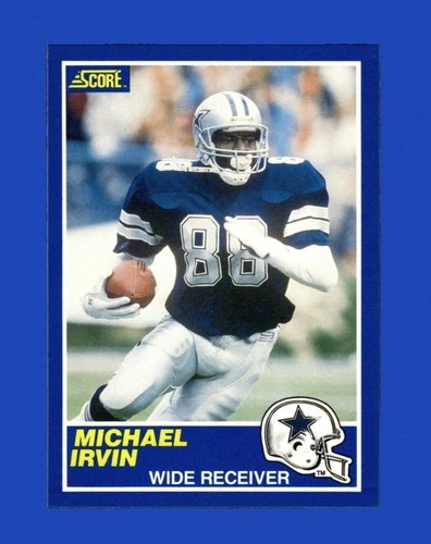 1989 Score Set-Break # 18 Michael Irvin RC NM-MT OR BETTER *GMCARDS*