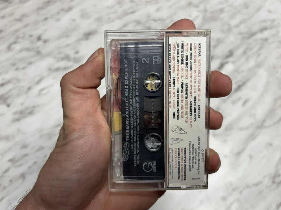 THE BEAVIS AND BUTTHEAD EXPERIENCE Cassette Tape Nirvana Anthrax Megadeth - Image 2 of 4