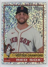 2025 Topps Heritage Chrome Silver Sparkle Refractor Kutter Crawford #419 1io1
