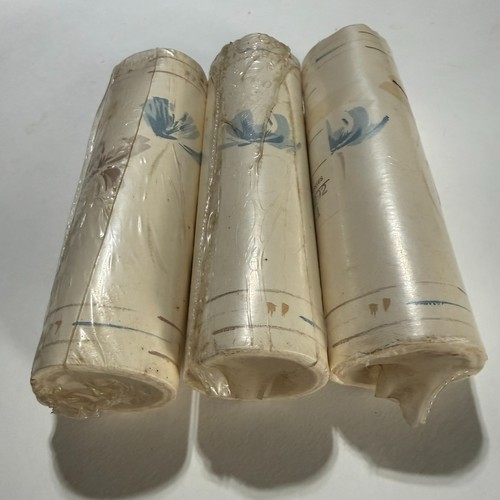 Waverly Floral Wallpaper Border NOS 5‑Yard Rolls Blue Gray Vine Cottage Vintage