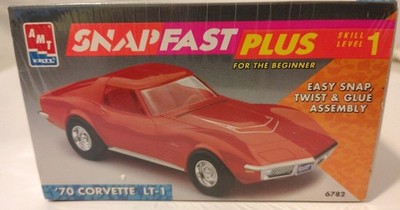 AMT RELEASED 1993 '70 CORVETTE LT-1 #6782 SNAP FAST PLUS SEALED 1/25 SCALE