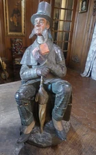 RARE PHILEAS FOG Glazed Terracotta Tobacco Pot by Bernard Bloch