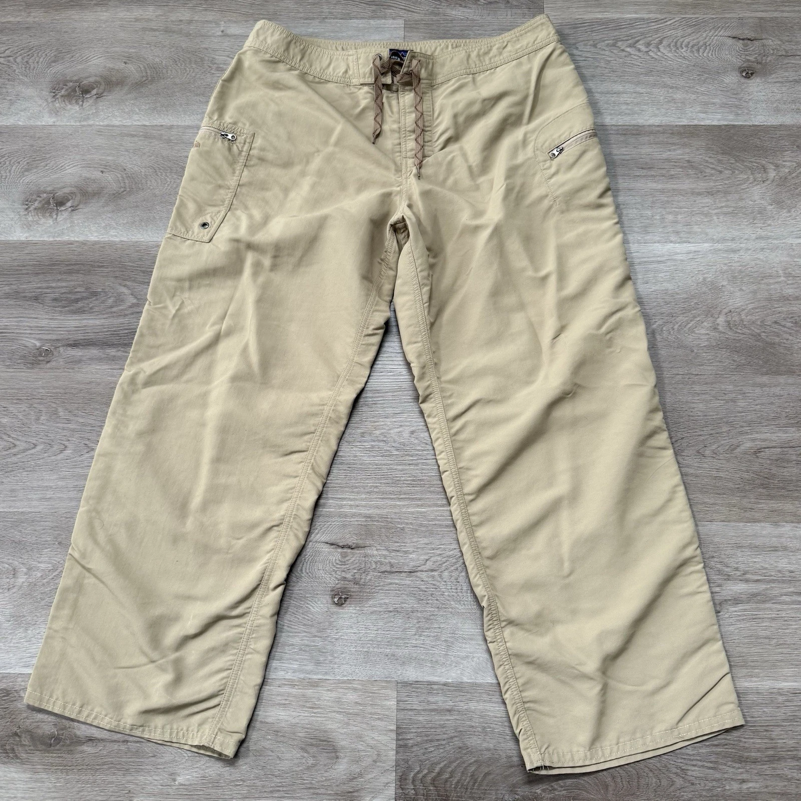 PATAGONIA Marlwalker Active Hiking Pants Nylon Drawstring Men's 36x27 FITS SHORT