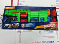 NEW Adventure Force Dart Zone Quattro Blast Rotating Drum Super Flip 20 shot Gun