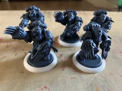 5x Wolf Guard Pack Leaders Space Wolves 40k Space Marines primed 