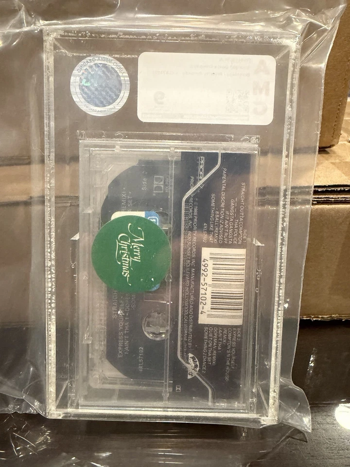 NWA Straight Outta Compton Audio Cassette Tape 1988 Gangsta Rap Eazy E AMG 9 - Image 2 of 2