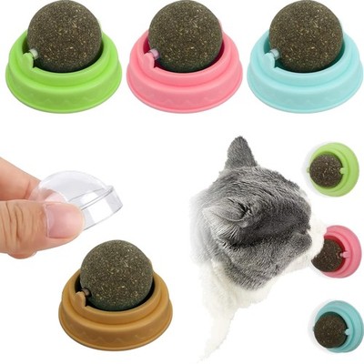 4 Stück Katzenminze Balls Spielzeug für Katze, Drehbare Katzenminze Ball Katz...