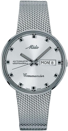 Mido Commander 1959 37mm w/ Tags Milanese Bracelet M8429.4.21.13 w/ Papers
