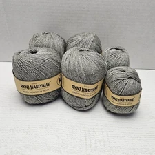 Lot Of 6 Cashmere Yarn 500g Inner Mongolia Wool Variegated Gray Knitting Crochet