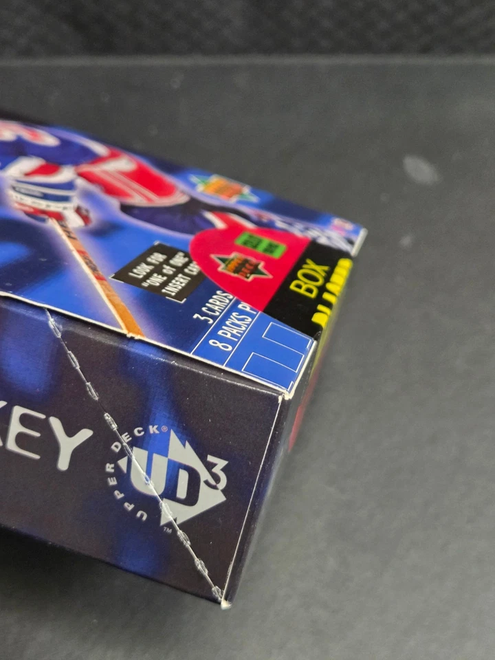 RARE - 1998/99 NHL UD3 Hockey - Blaster Box - FACTORY SEALED! - 9 Unopened Packs - Image 3 of 4