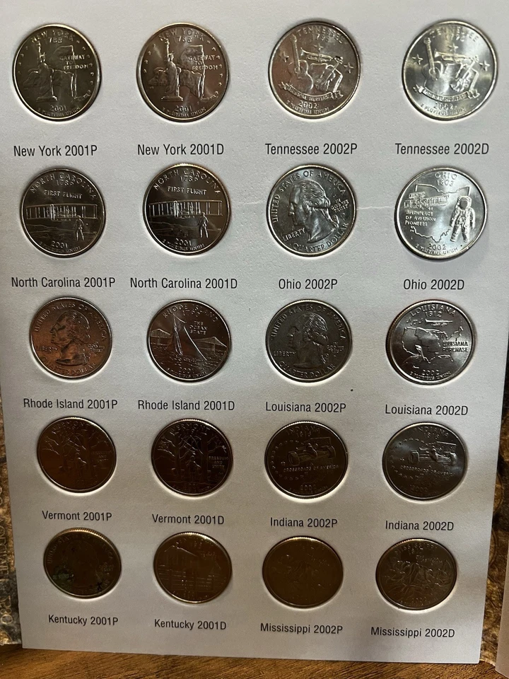 Washington Quarters State Collection 1999-2003 Volume 1 Full Set (60) - Image 3 of 4