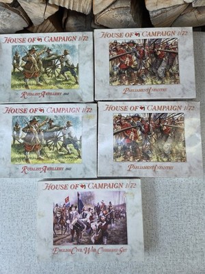 5x 1:72 House Of Campaign 1642 Bürgerkrieg England Neu + OVP
