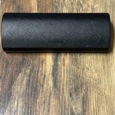 Black Prada Sunglasses Carrying Case Excellent 6  X 2 1/2  X 1 1/2  