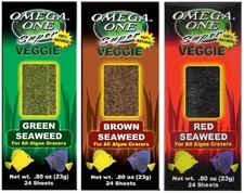 Omega One Super Veggie Red, Brown, and Green Seaweed Bundle