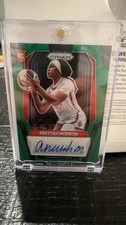 Aneesah Morrow 2025 Panini Prizm WNBA RC Auto Green #SG-AM Connecticut Sun
