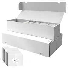 Card Box for Trading Cards,14 Inch Laminated Card Storage Box with Dividers