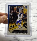 2018-19 Panini NBA Hoops - Blue #15 Stephen Curry Signed Autographed (BLUE INK)