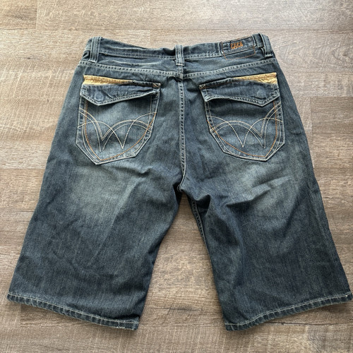 Vintage Pepe Jeans Blue Baggy Carpenter Jean Shorts Size 36 Y2K Skater Hip Hop