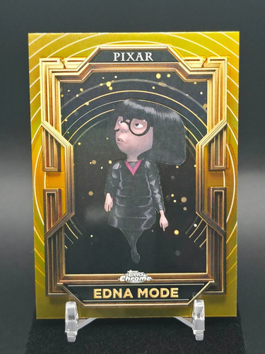2025 Topps Disney Pixar Gold Base Cards, Kaleidoscope Etch Refractor | 1 To 100