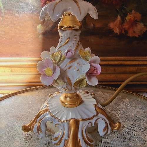 Vintage Porcelain Table Lamp - Picture 2 of 15