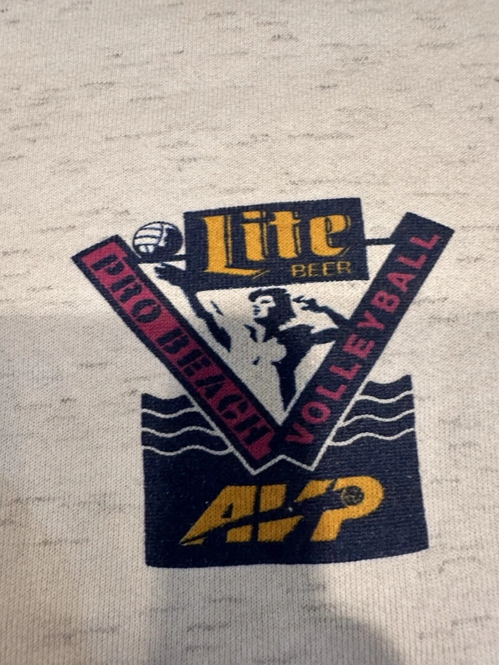 De colección 1992 AVP Miller Light Beach Voleibol Pro Beach Tour Hombres Talla XL Foto 4 de 4