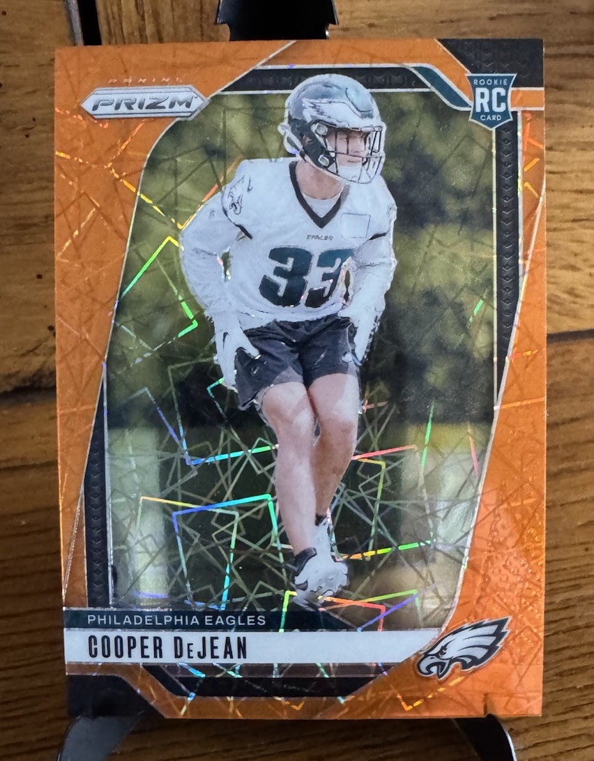 2024 Panini Prizm COOPER DeJEAN #321 Orange Laser Prizm (RC)🔥