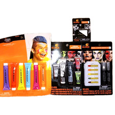 New Big Halloween lot makeup all kinds Spooky Black White Color Face Paint Fun
