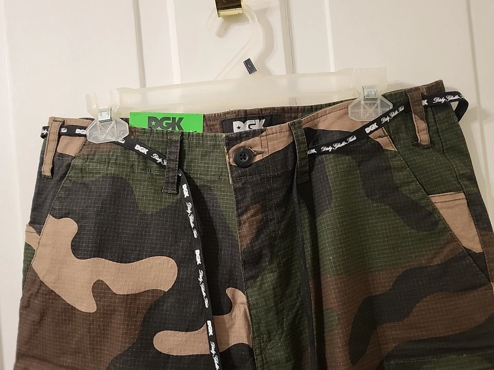Pantalones Cortos DGK Street-Stretch Cargos Camuflaje Rendimiento Para Hombre Talla 32 - NUEVO Foto 4 de 4