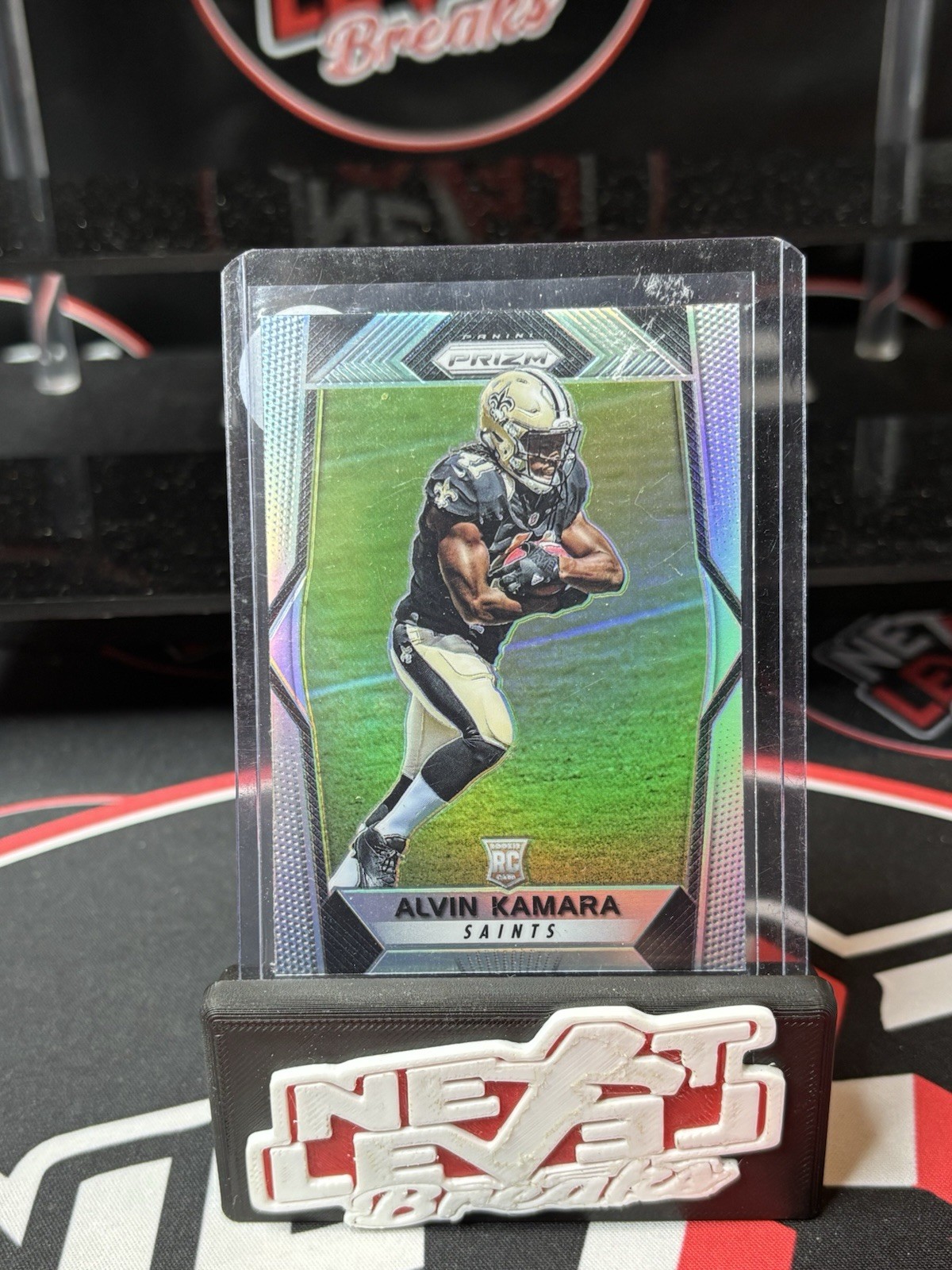 2017 Panini Prizm Rookies ALVIN KAMARA #291 Silver Prizm RC Saints Holo