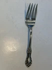 Antique WILD ROSE International Sterling Silver 6 1/8" Salad Fork 35g Mono .925
