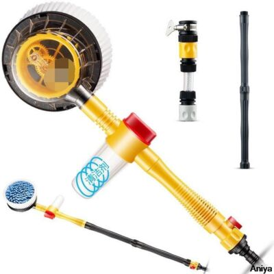 #ad High pressure Spray Brush Auto Clean Kit Car Washer Automatic Washing Brush Tool $54.68