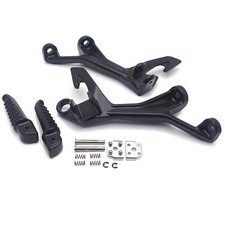 Rear Foot Pegs Rest Bracket Set Fit Kawasaki Ninja 400 2018-2024 Z400 2019-2024