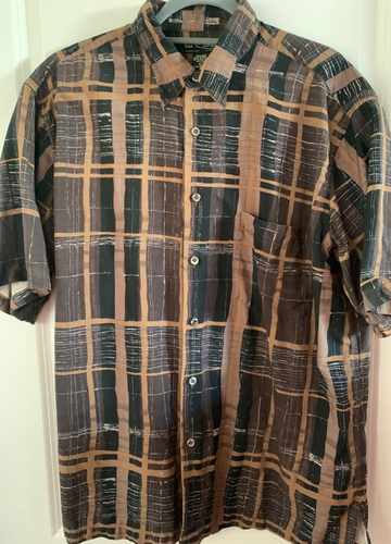 Tori Richard Hawaiian Shirt Multicolor Short Sleeve Silk Size L