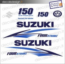 Adesivi motore marino fuoribordo Suzuki 150 cv four stroke 2010 barca stickers