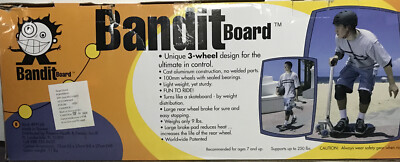 Vintage Scooter Bandit Board 3 Wheel Push Kick NEW Open Box