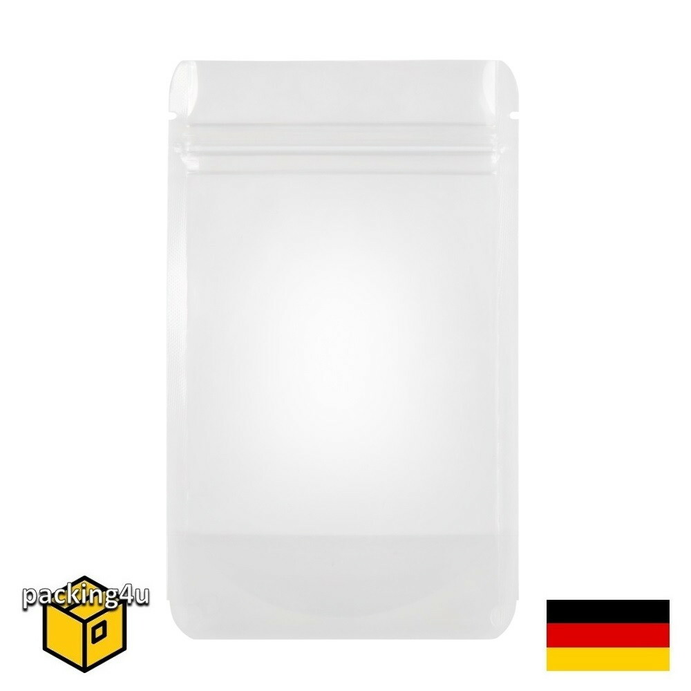 Bild 11 - Standbodenbeutel transparent Beutel Druckverschlussbeutel Doypack Stehbeutel 