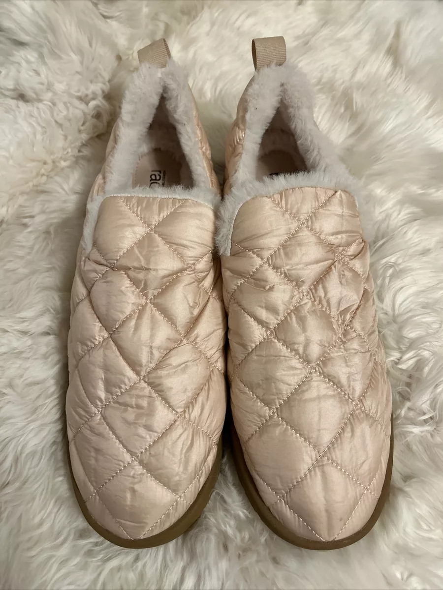 Nordstrom Rack Lottie Quilted Slippers Slip On Size 11 Faux Fur